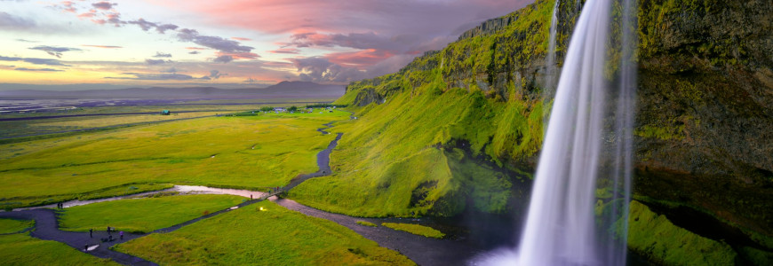 flowing waterfall