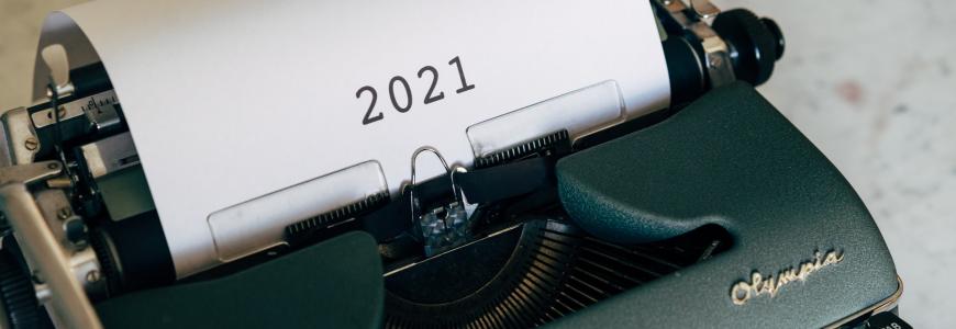 2021 on typewriter