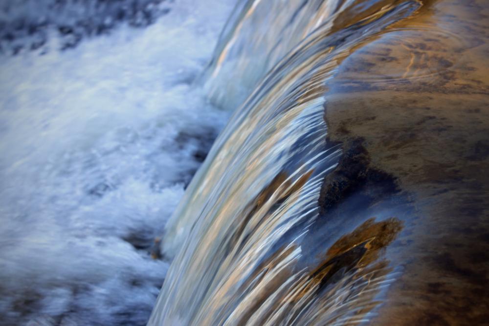 clear flowing water