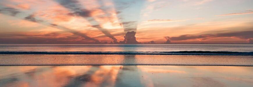 beautiful lighting beach